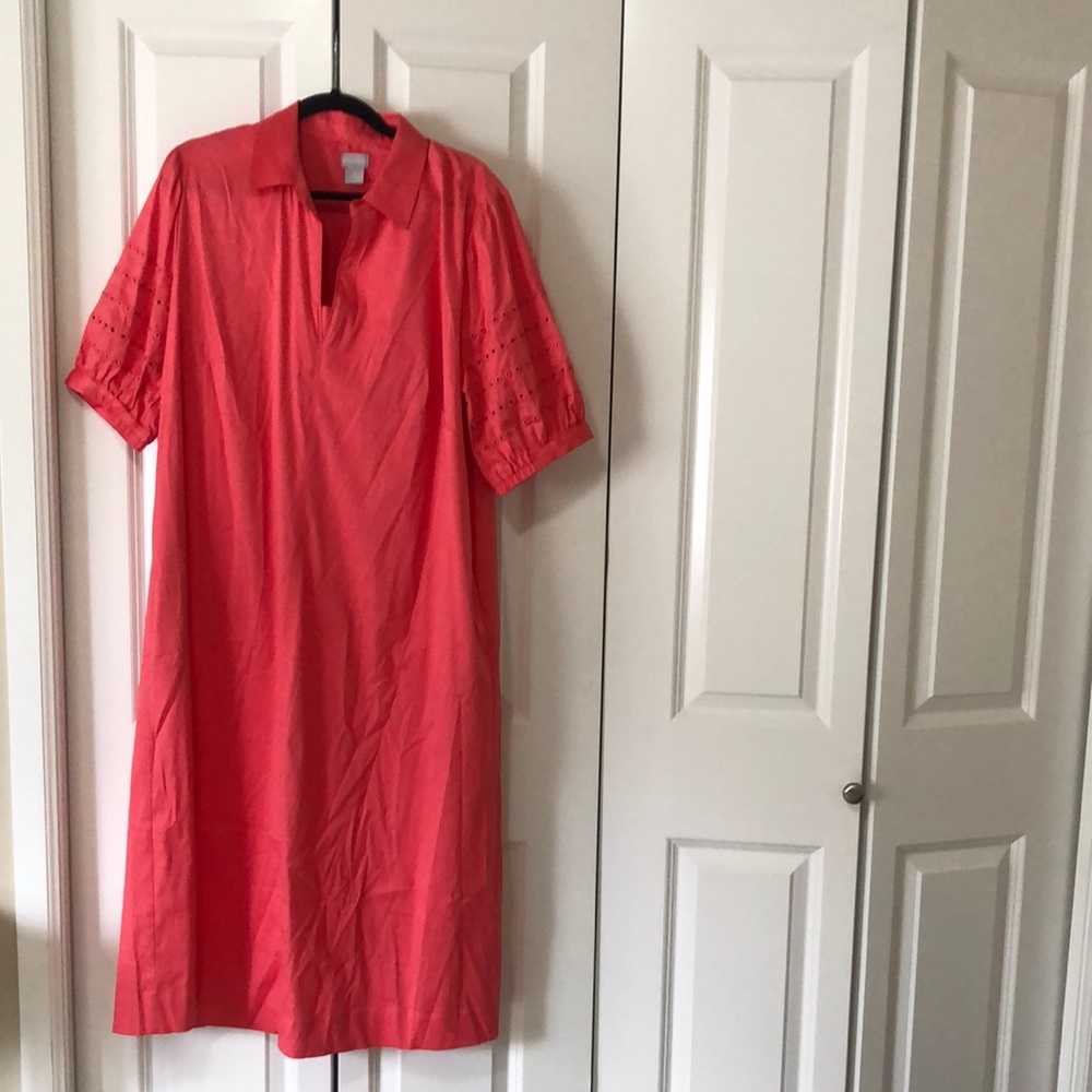 Chico's Coral/Grapefruit Pink Dress